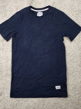 Norse Projects T Shirt Mens Size Navy Blue S/S Basic Cotton Knit Portugal USA